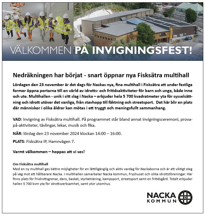 Läs mer om artikeln Dags för invigningsfest